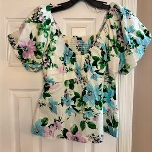 Old Navy floral Blouse small